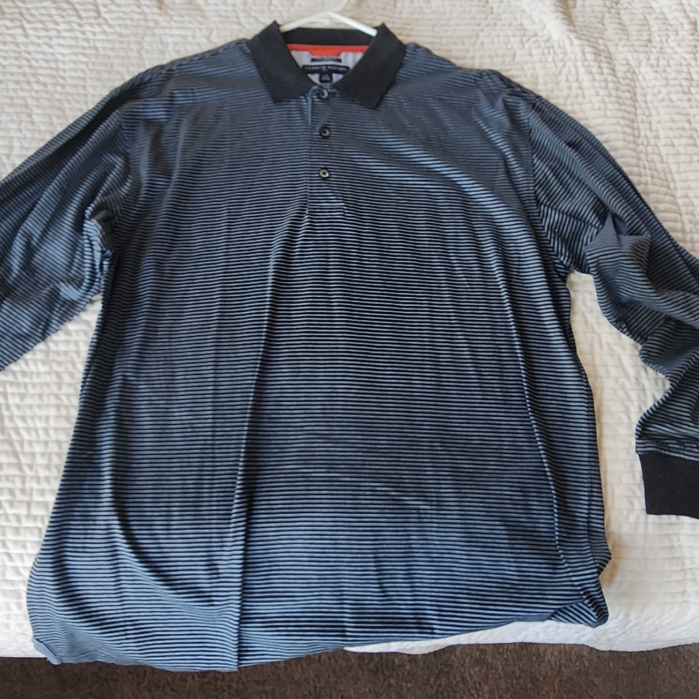 Tommy Hilfer 'Golf' Men's long sleeve Polo (Lrg)